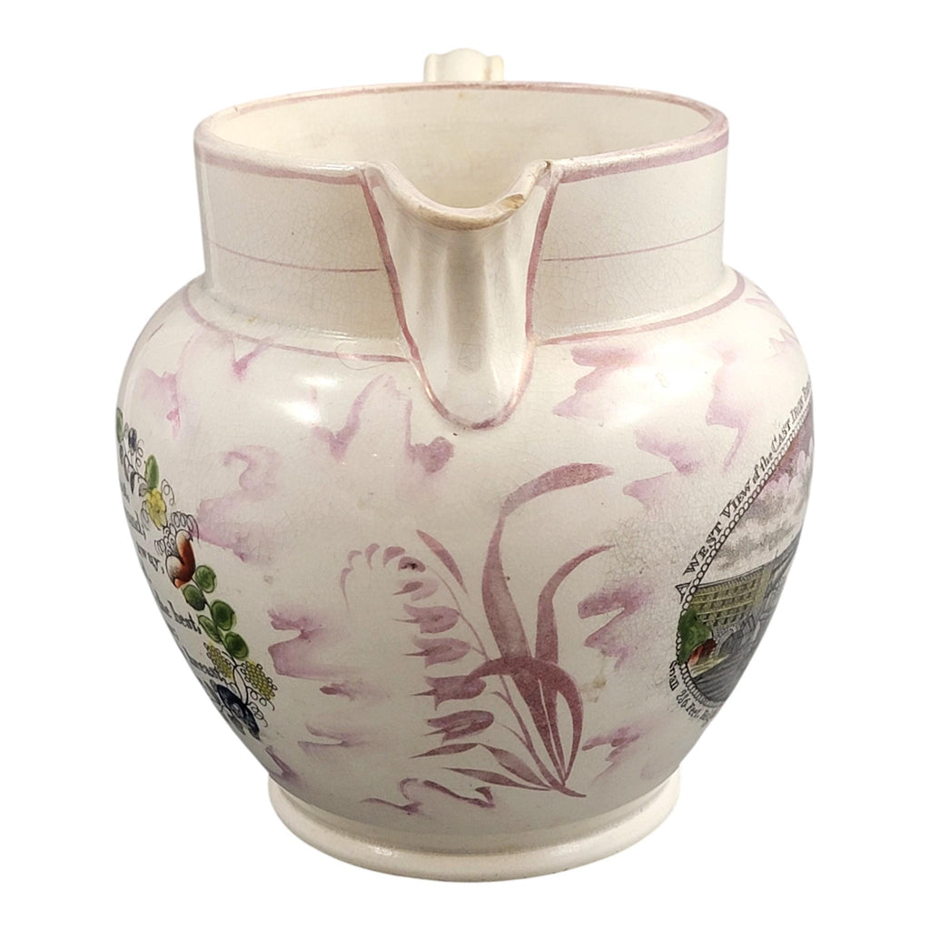 Sunderland Lustre Pearlware Jug with Commemorative Scene, c. 1800–1820