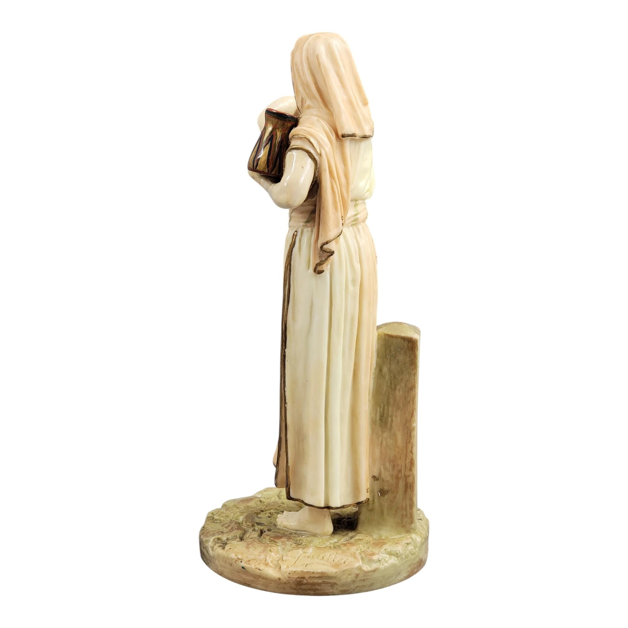 Royal Worcester Egyptian Woman Figure by James Hadley, c. 1895