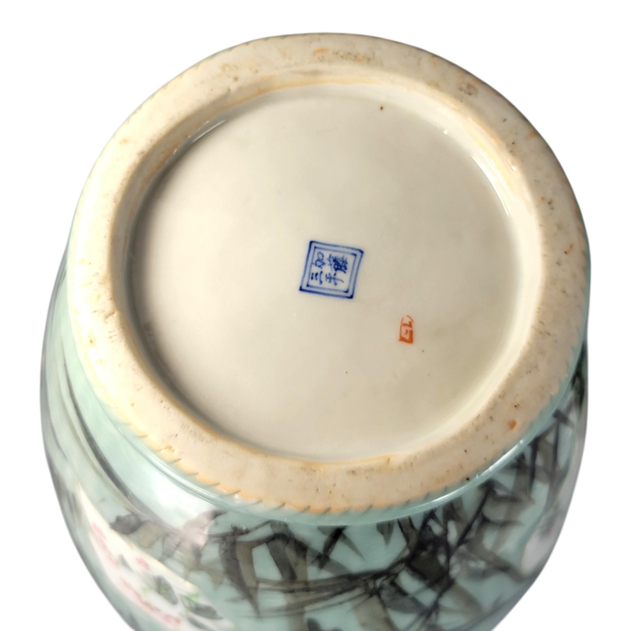 Japanese Seto porcelain vases by Kato Sanhei Meiji period on stands museum quality pair rare