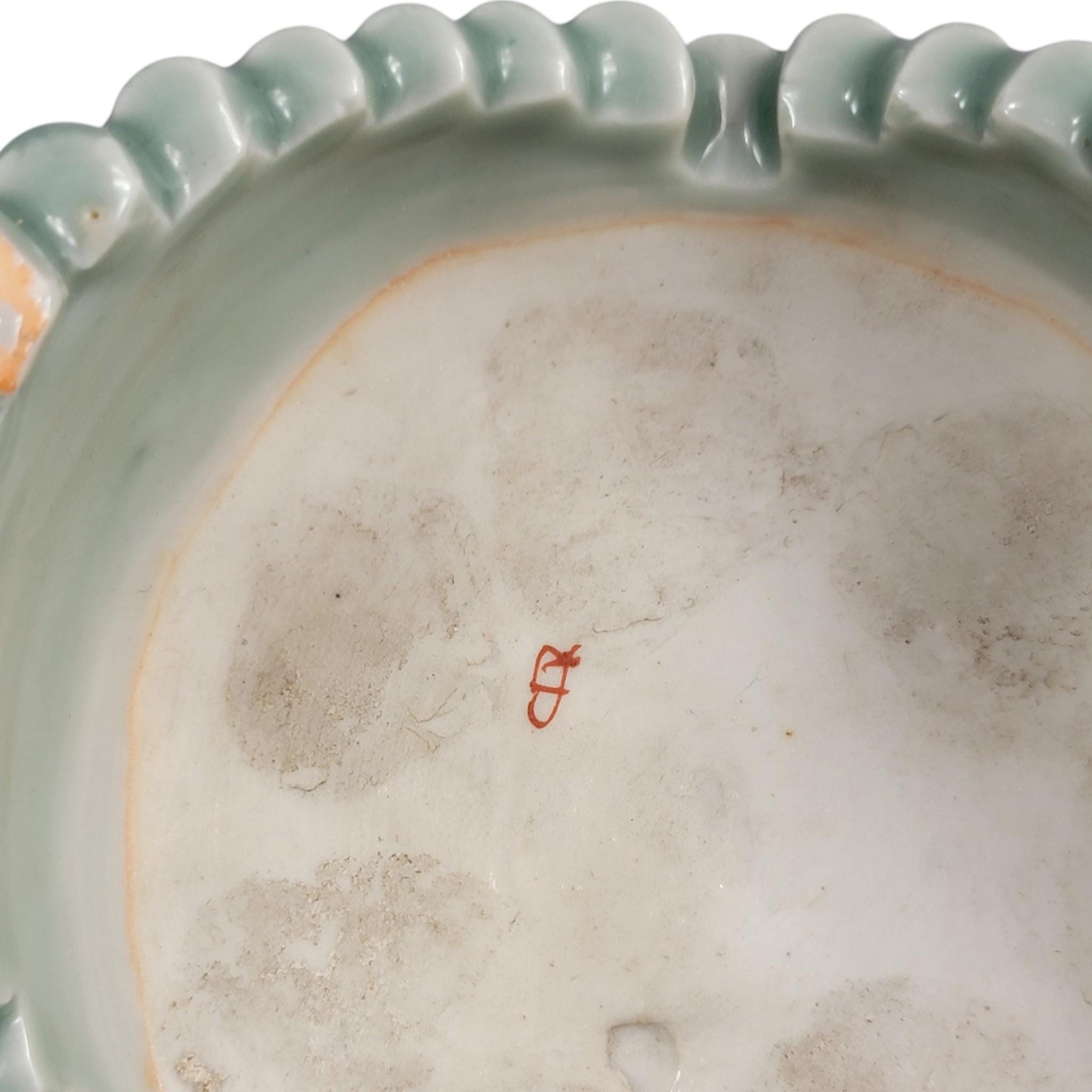 Japanese Seto porcelain vases by Kato Sanhei Meiji period on stands museum quality pair rare