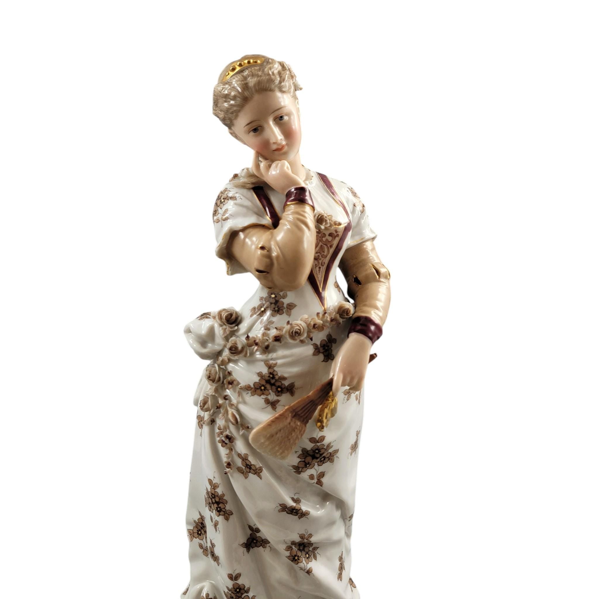 Volkstedt Galant Musician Pair Richard Eckert Porcelain c. 1894