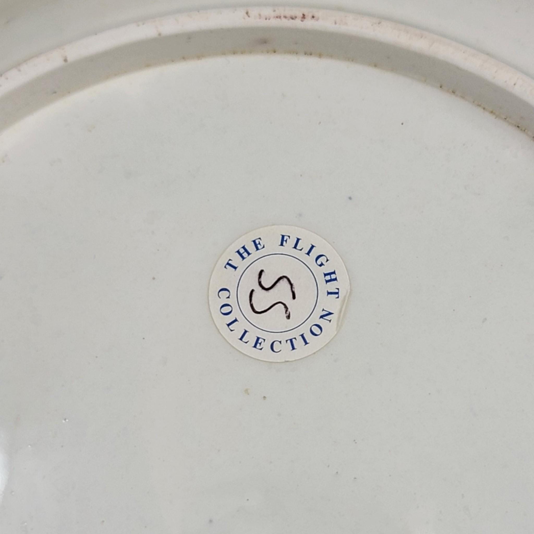 Worcester Regency Plate “Dragon in Compartments”, Flight, Barr & Barr, c.1820