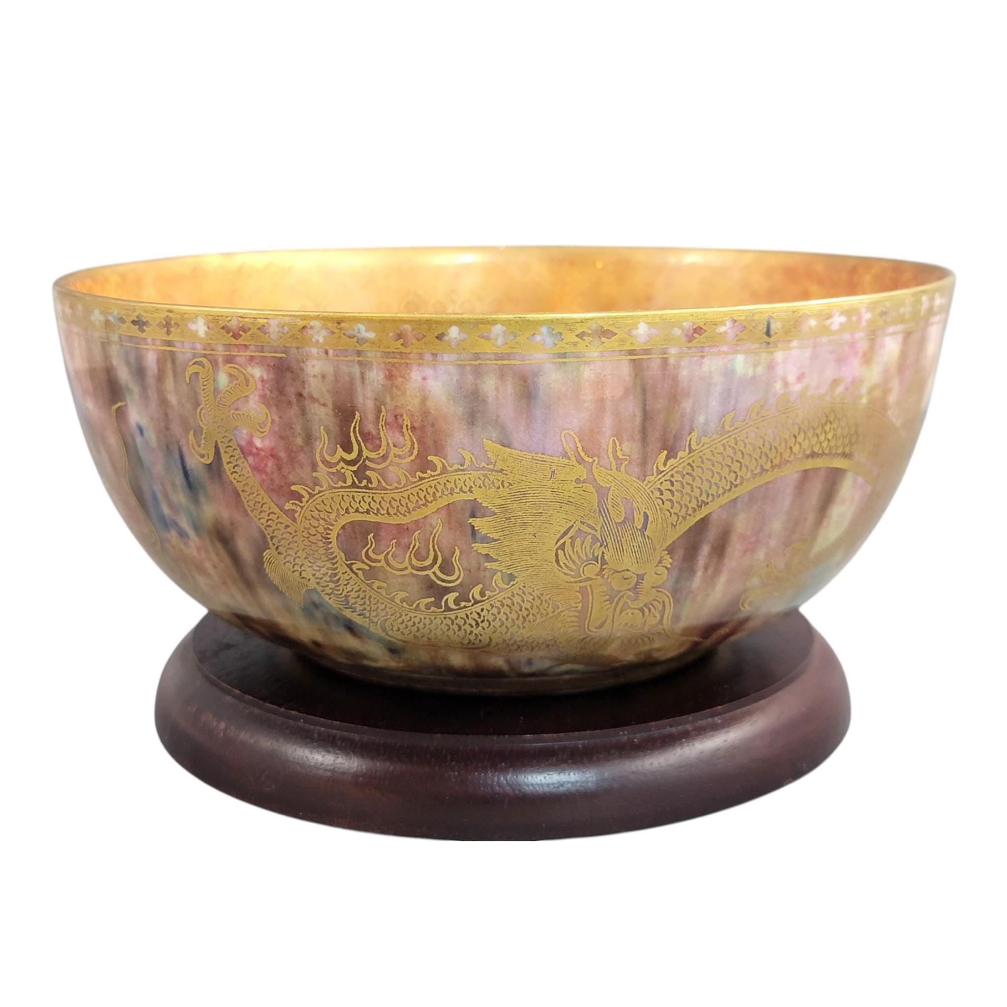 Daisy Makeig-Jones Wedgwood large lustre dragon bowl Z4823 c. 1915