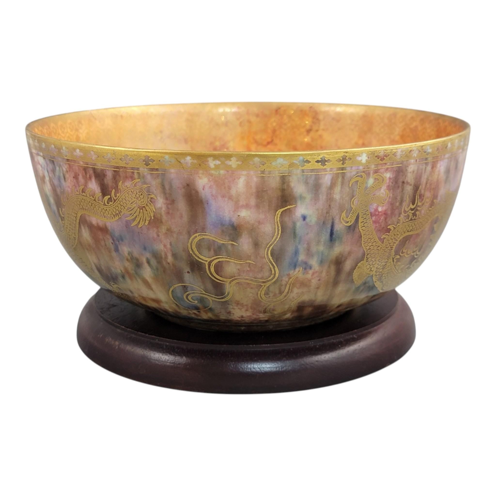 Daisy Makeig-Jones Wedgwood large lustre dragon bowl Z4823 c. 1915