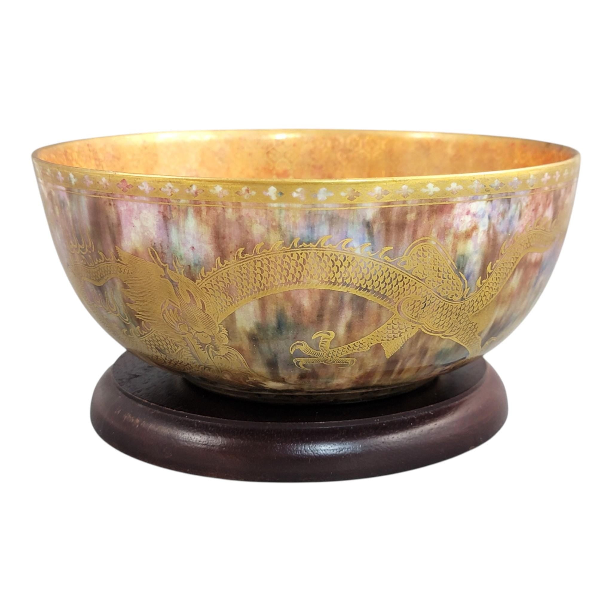 Daisy Makeig-Jones Wedgwood large lustre dragon bowl Z4823 c. 1915