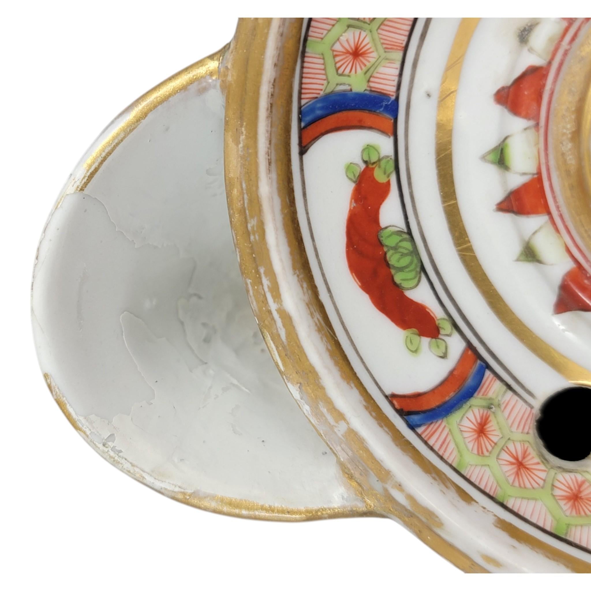 Rare Worcester Dragon Inkwell, Flight Barr & Barr, c. 1820