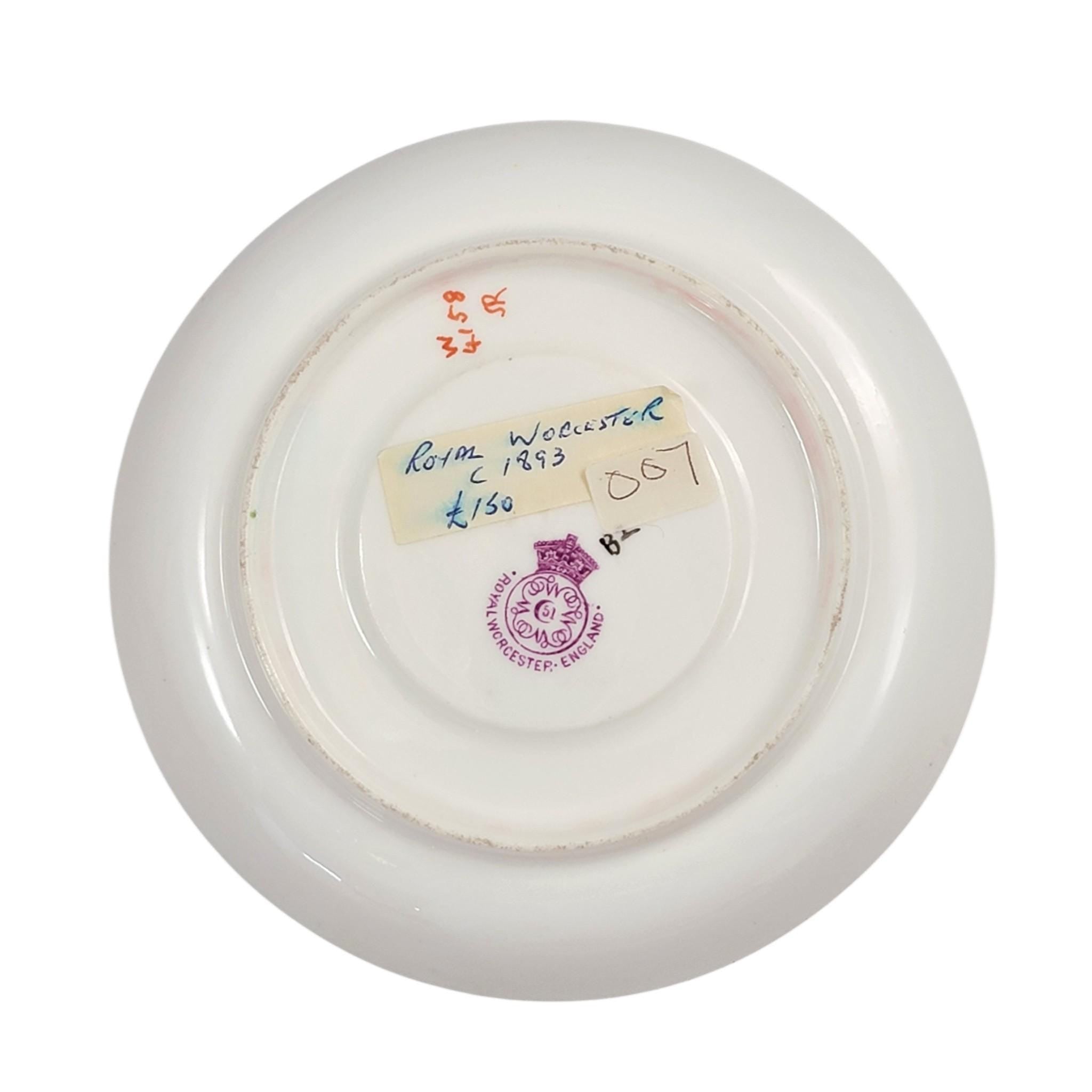 Royal Worcester Blush Ivory Victorian Tea Set Teapot Cup Saucer 1893–1894