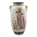 Chinese famille rose vase Magu Shoulao Qing dynasty Jingdezhen c. 1870