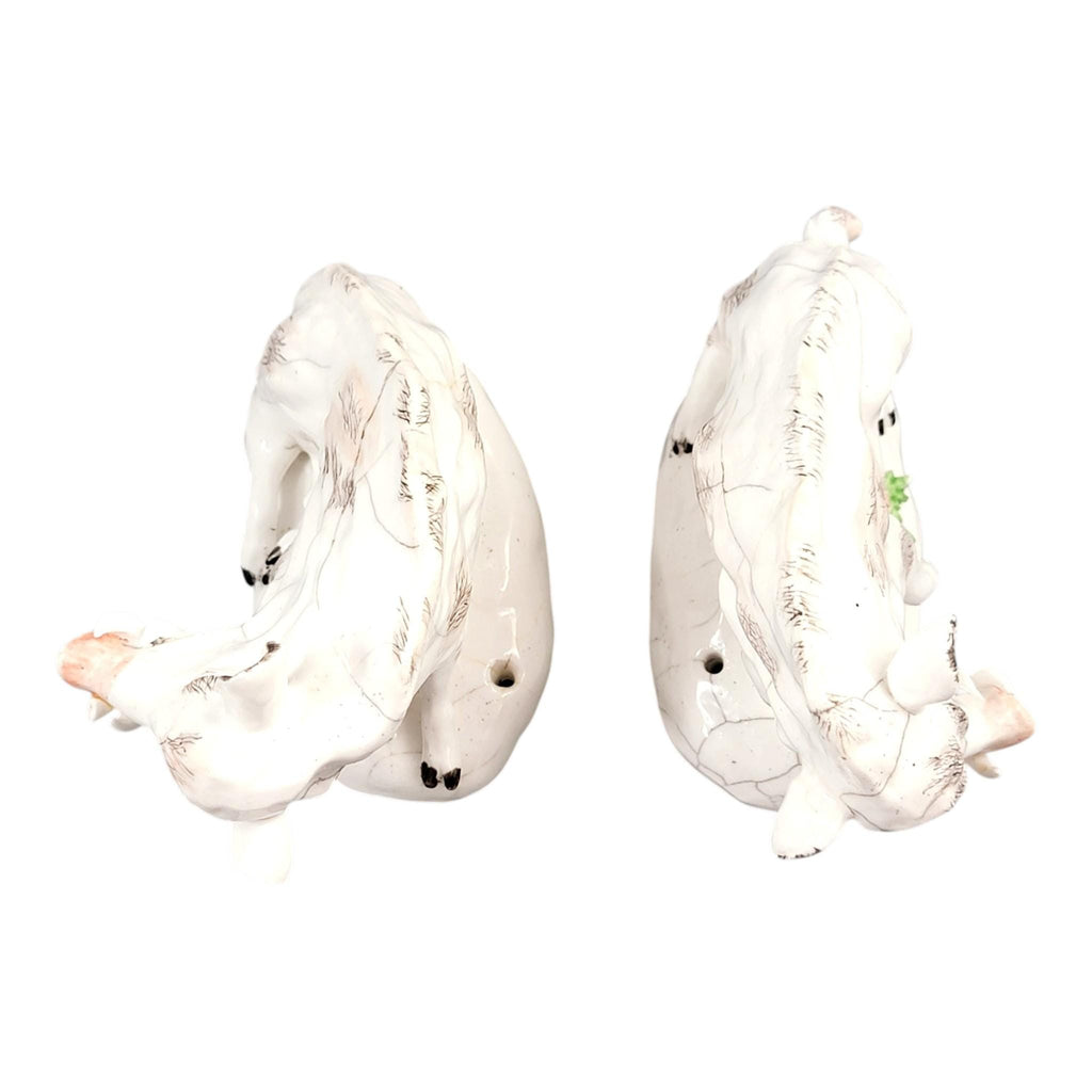 Rare Derby porcelain wild boars pair c.1755