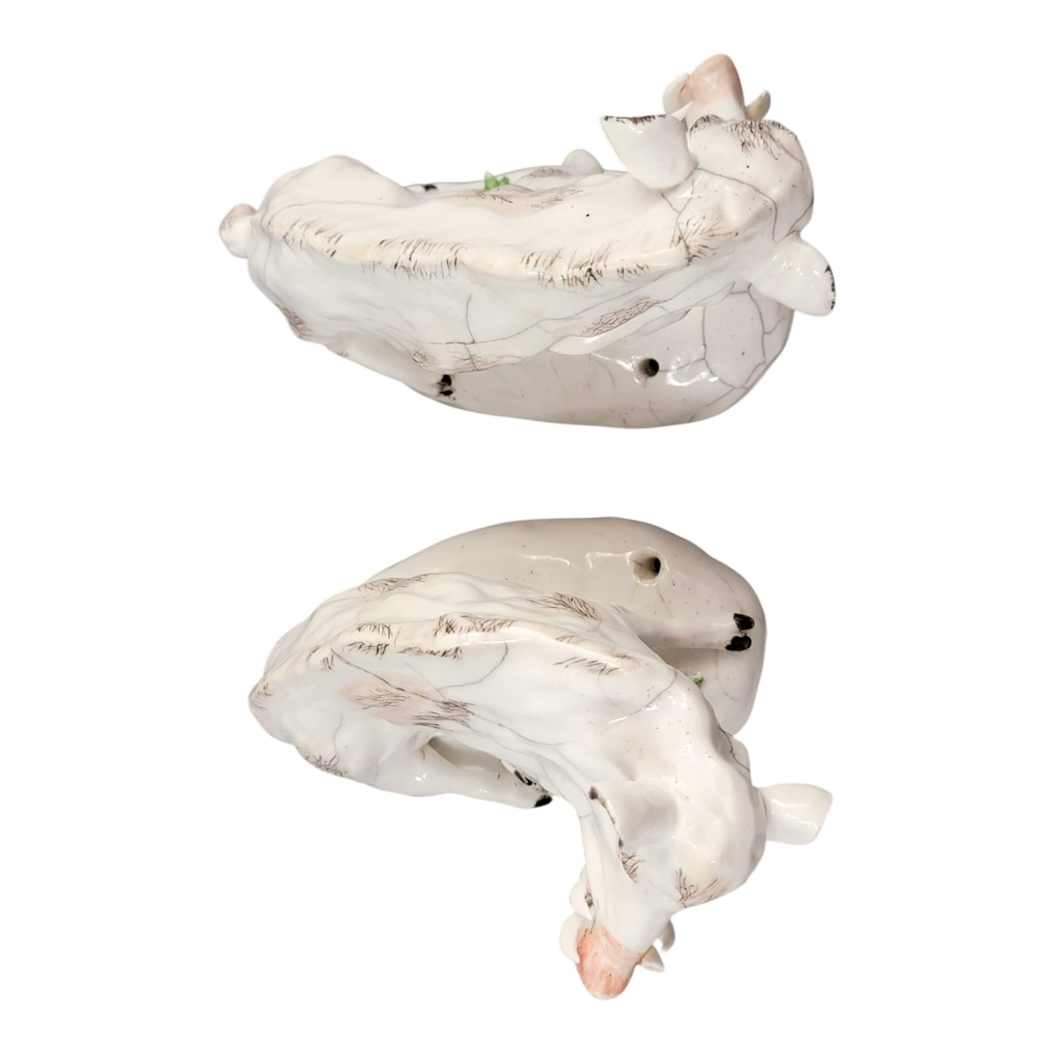 Rare Derby porcelain wild boars pair c.1755