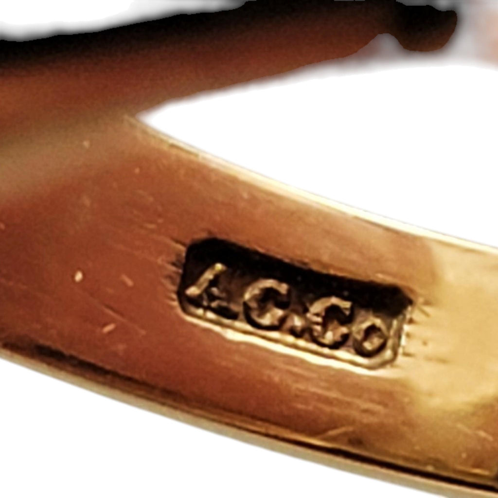 Vintage Masonic Gold Signet Ring with Onyx, Birmingham 1976