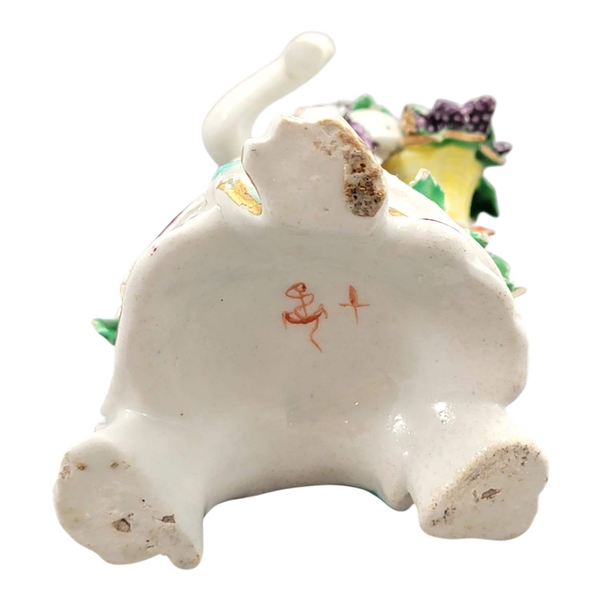 Bow porcelain Bacchus putto figure Georgian soft paste English c1760 rare