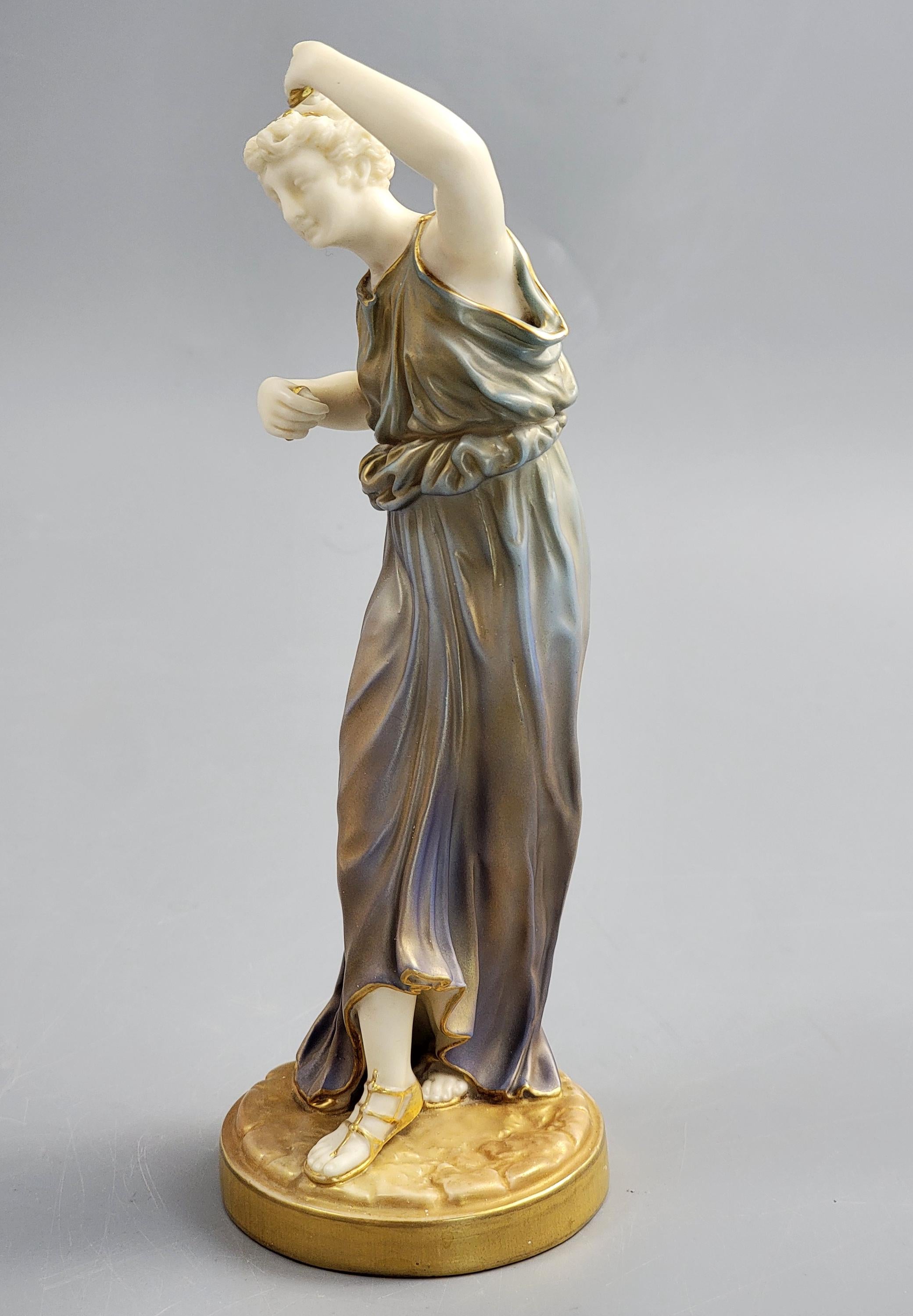 Royal Worcester Grecian Maiden figure model 1827 c. 1928