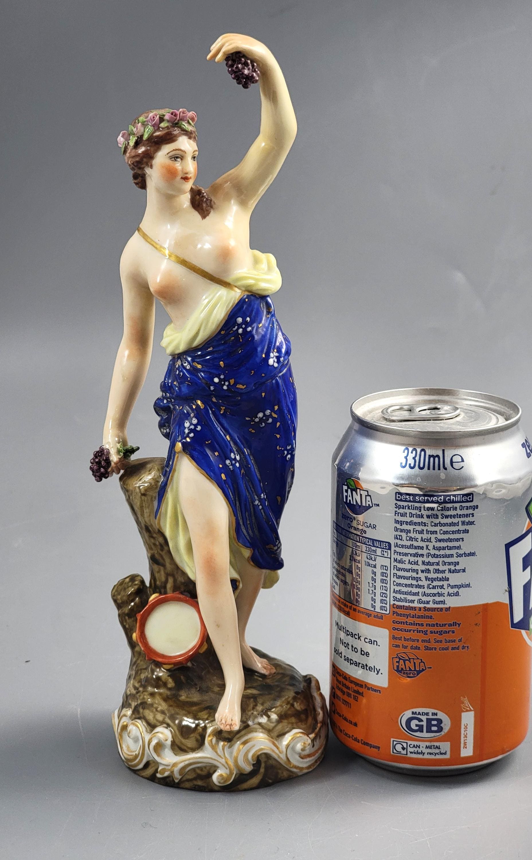 Samson Bacchante porcelain figure Derby style 1860–1870