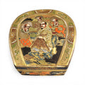 Exceptional Japanese Satsuma earthenware box by Tōshōzan, Meiji period