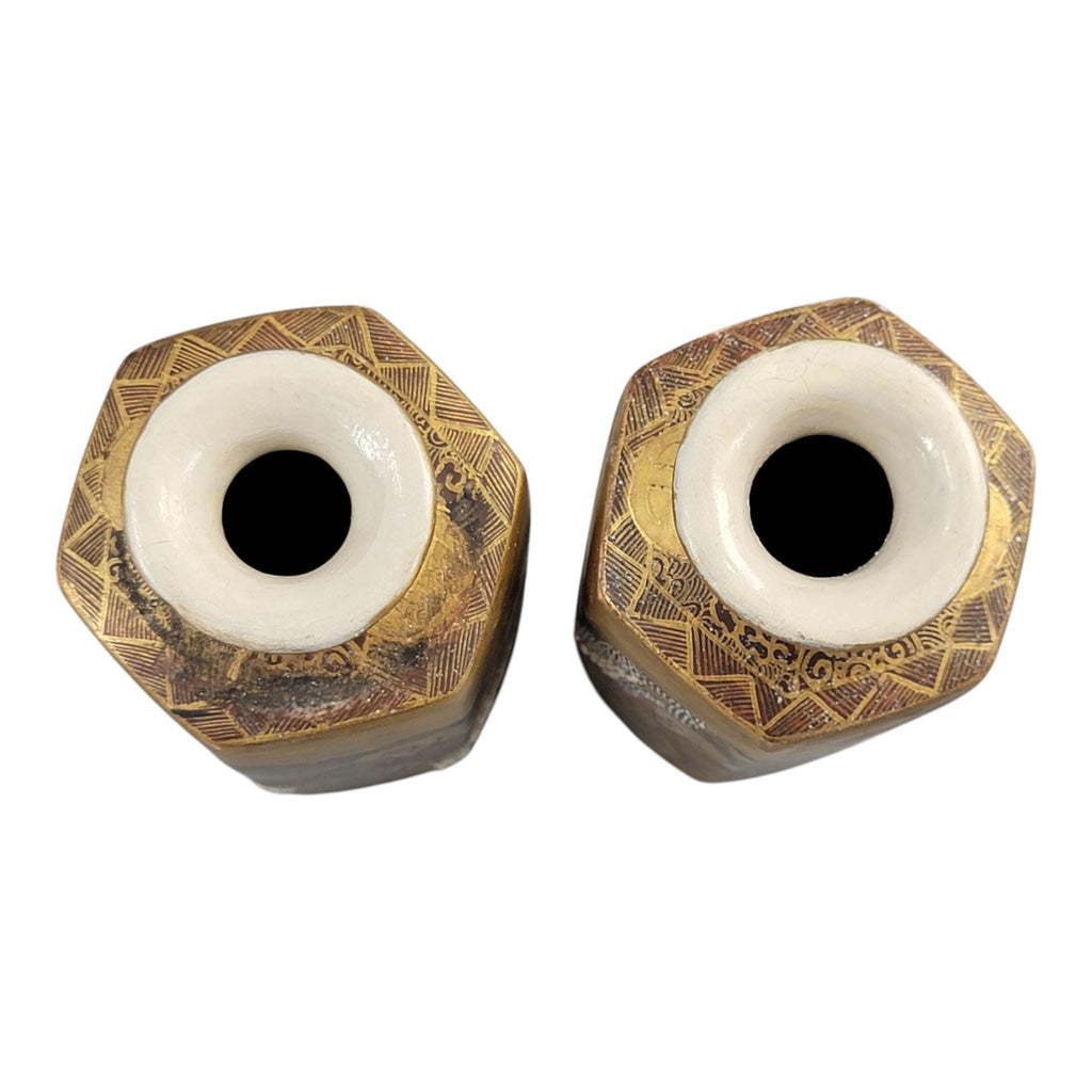 Pair of Japanese Satsuma vases with Rakan, dragon and moriage, Meiji–Taisho period