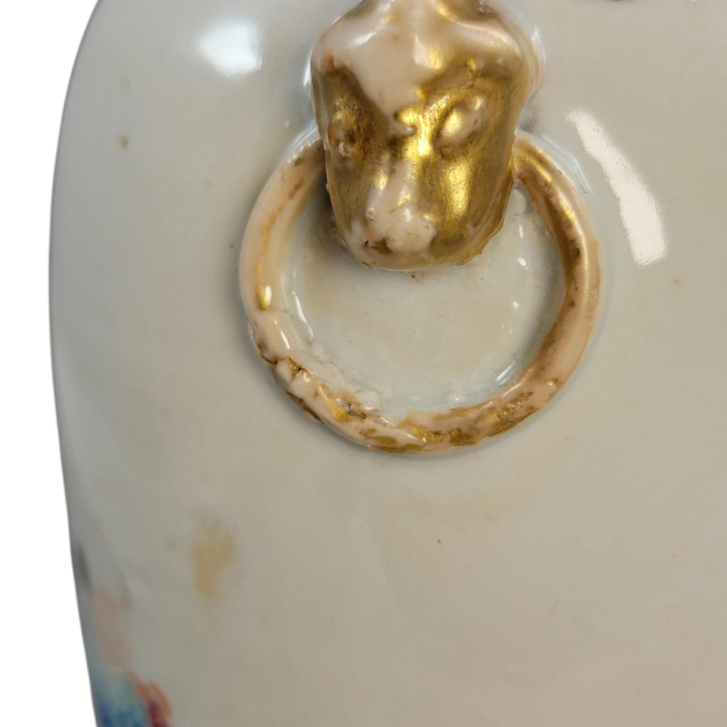 Chinese famille rose vase Magu Shoulao Qing dynasty Jingdezhen c. 1870