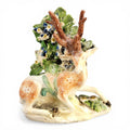 Early Derby porcelain recumbent stag figure Patch Period c.1760