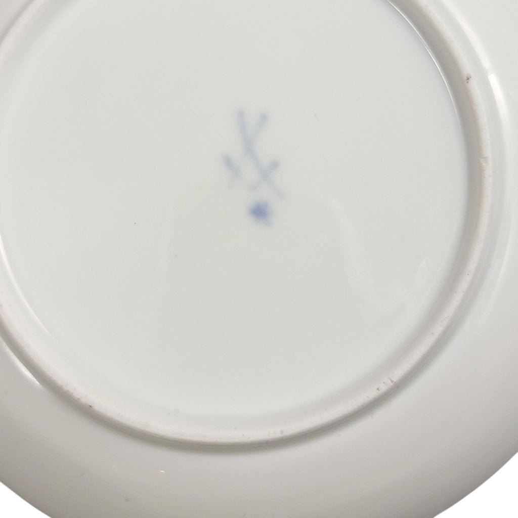 Rare Meissen Marcolini saucer blue ribbon border c. 1774–1814