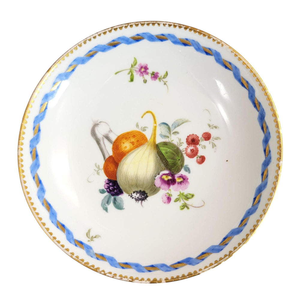 Rare Meissen Marcolini saucer blue ribbon border c. 1774–1814