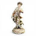 Volkstedt porcelain figure young gallant Triebner Ens Eckert c. 1880