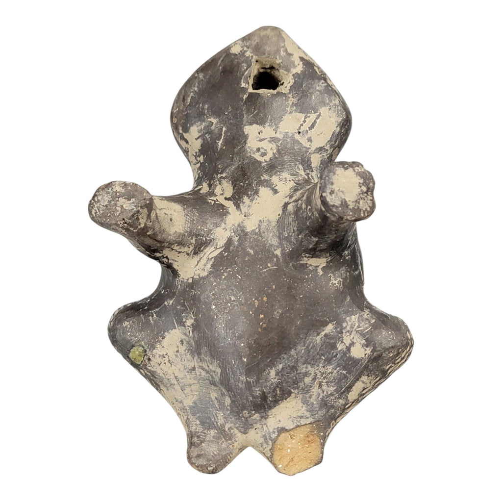 Pre-Columbian frog whistle, Chimú ceramic ocarina, Peru c. 1100–1470