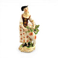 Rare Derby porcelain shepherdess with lamb figure c.1756 pale family period