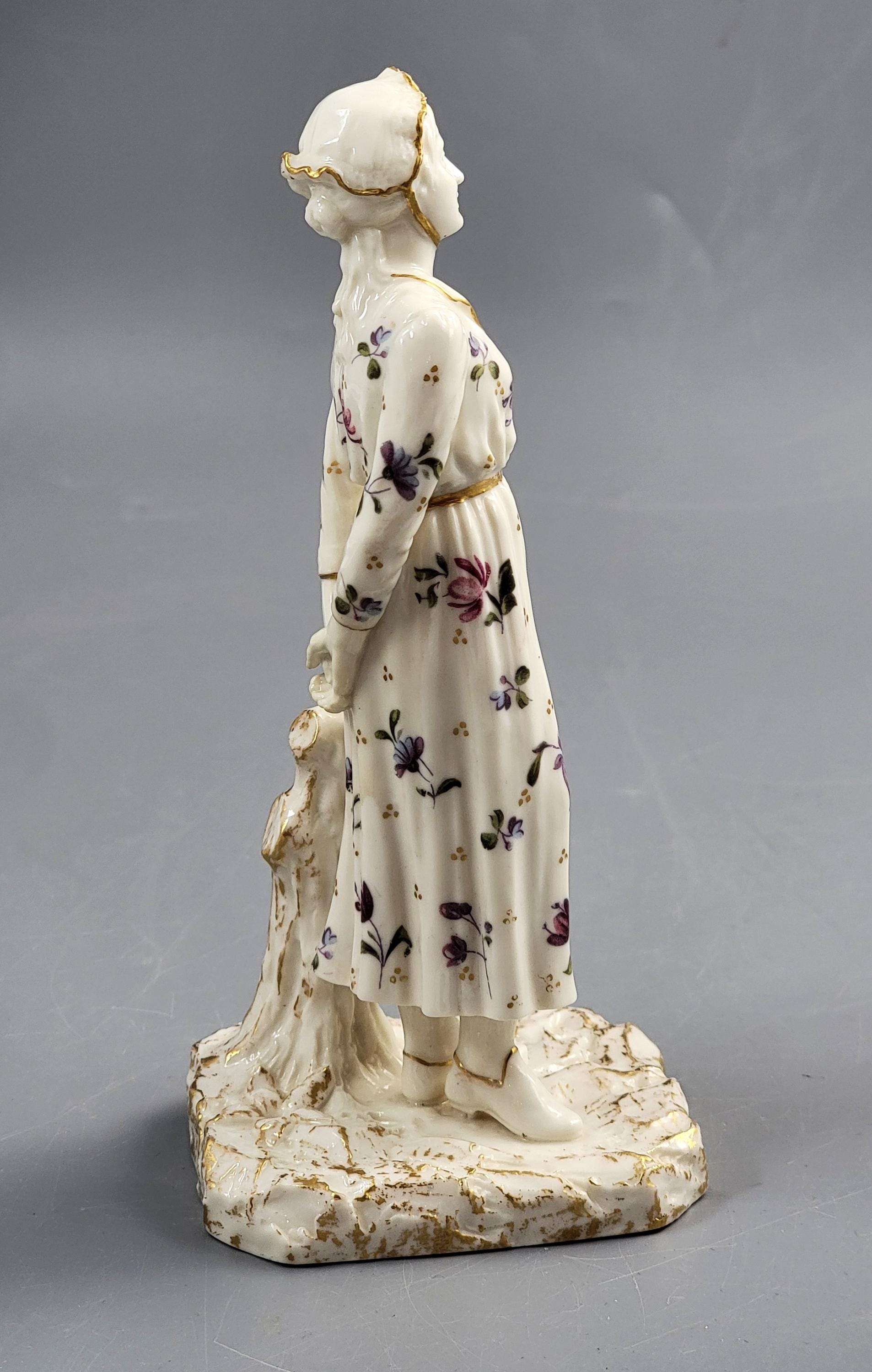 Royal Worcester bonneted woman figure c.1920