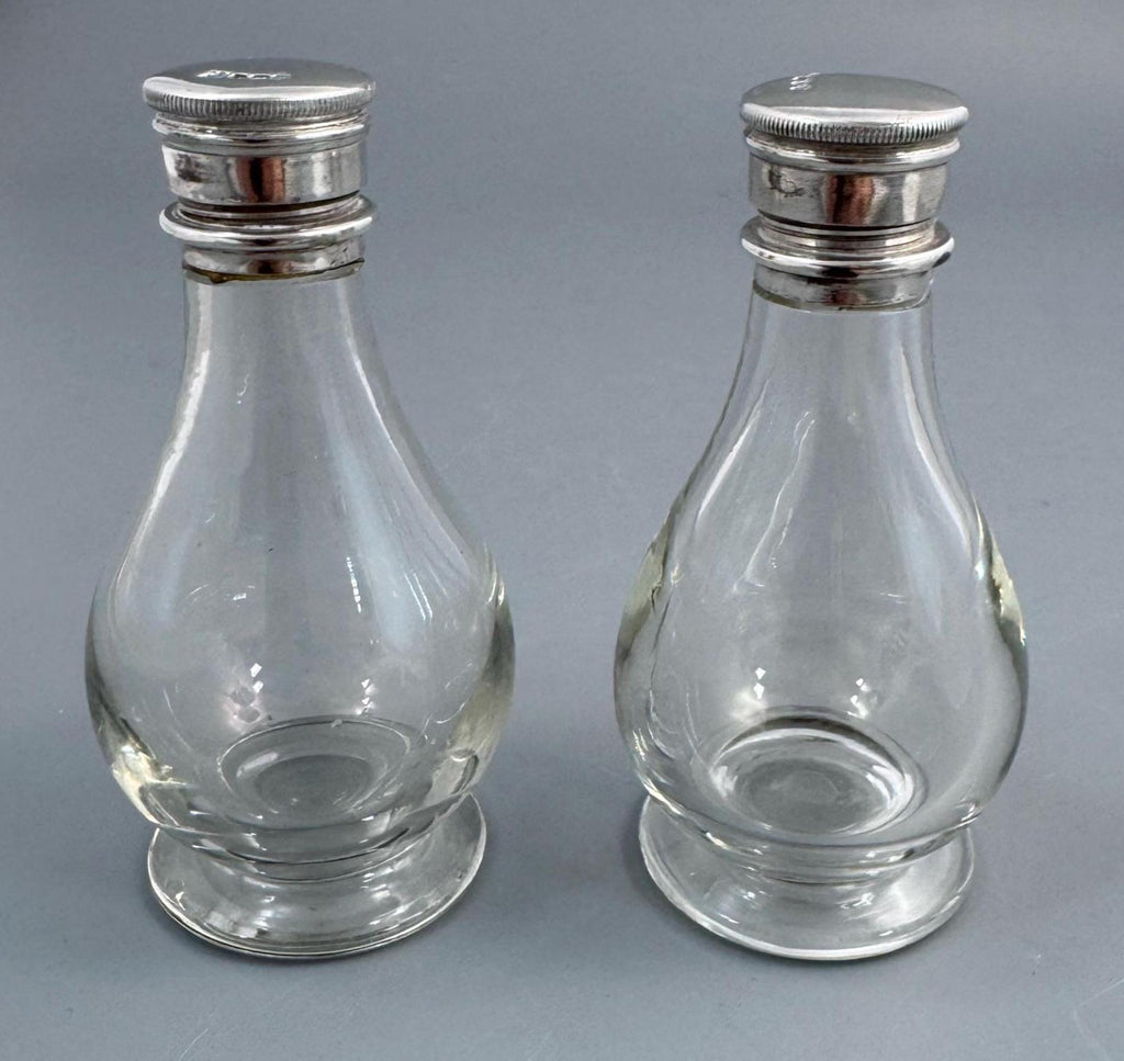 Scottish Presbyterian Portable Communion Set, Sterling Silver, Fitted Pine Case