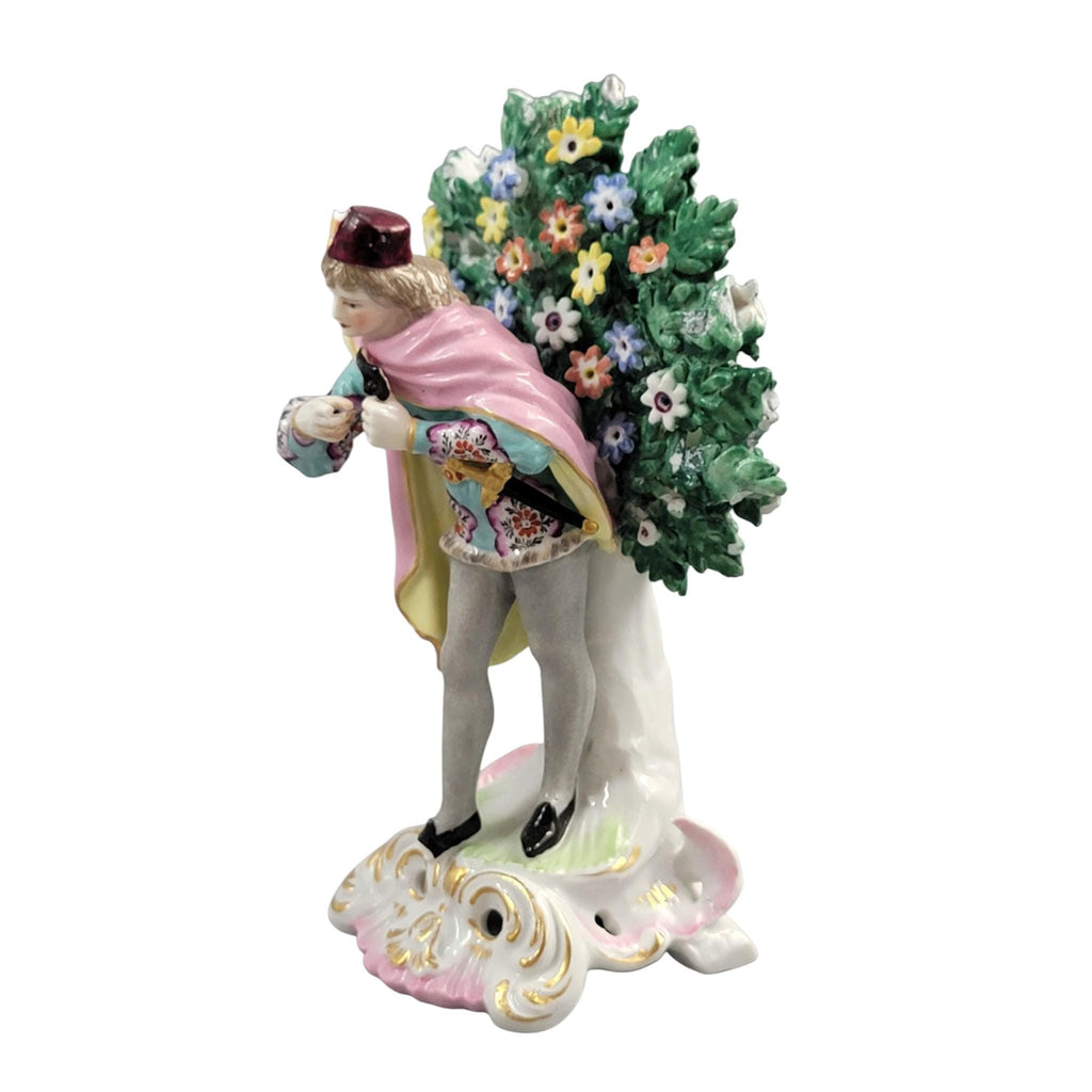 Edmé Samson Paris porcelain actor figure with mask after Chelsea c. 1860–1880