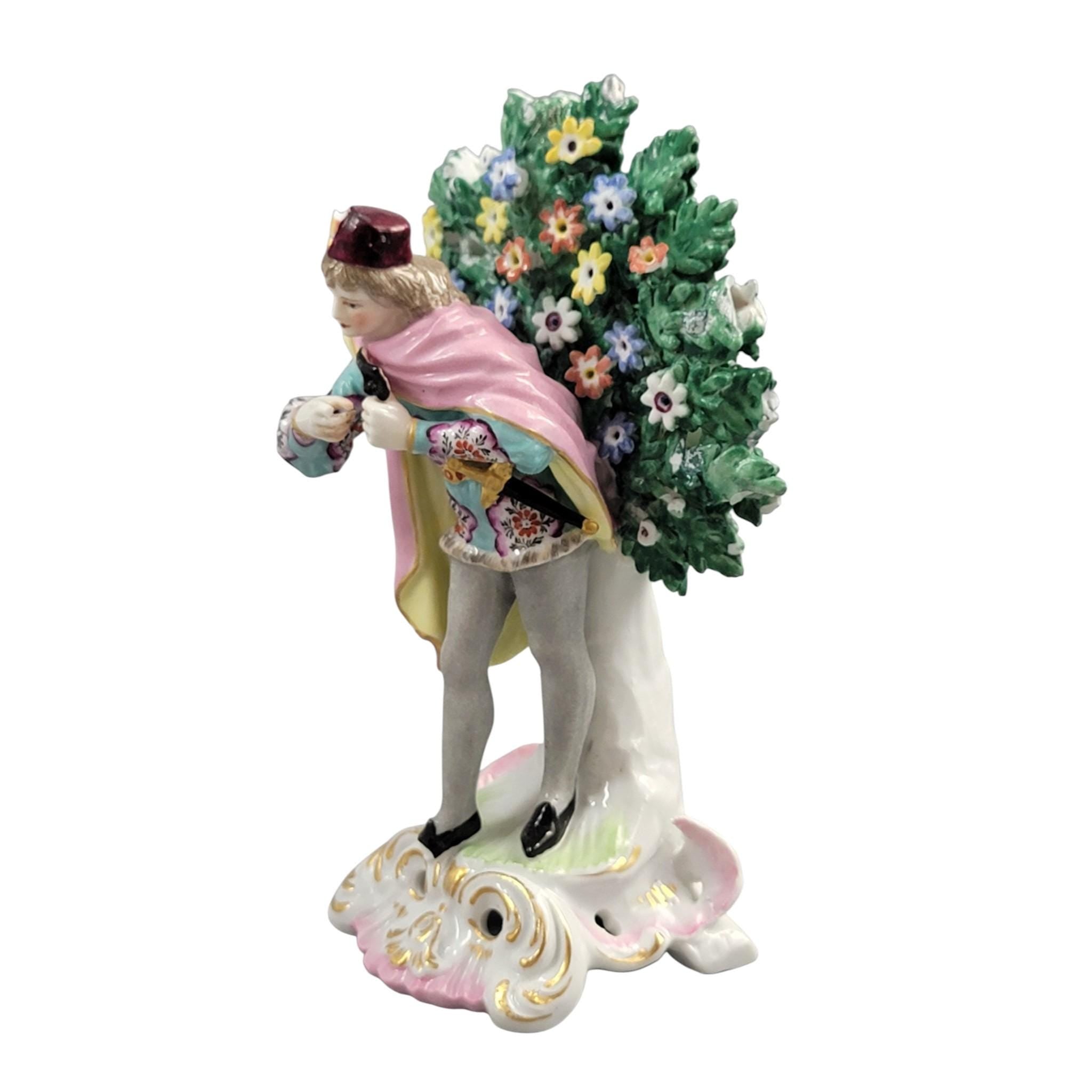 Edmé Samson Paris porcelain actor figure with mask after Chelsea c. 1860–1880