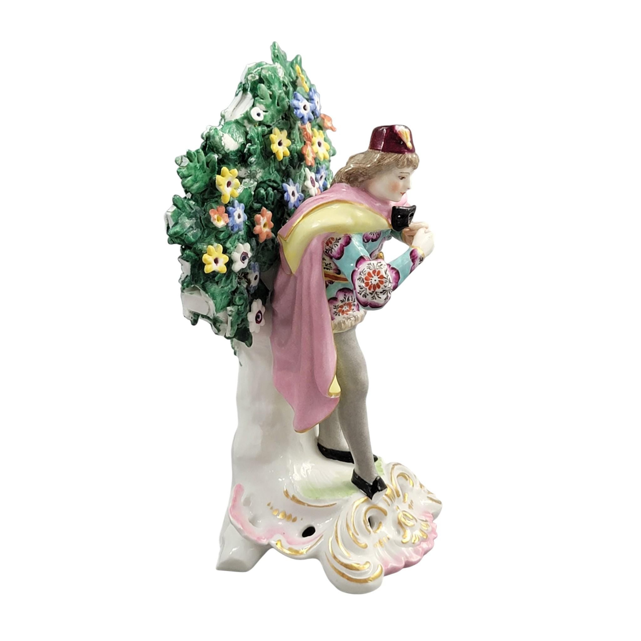 Edmé Samson Paris porcelain actor figure with mask after Chelsea c. 1860–1880
