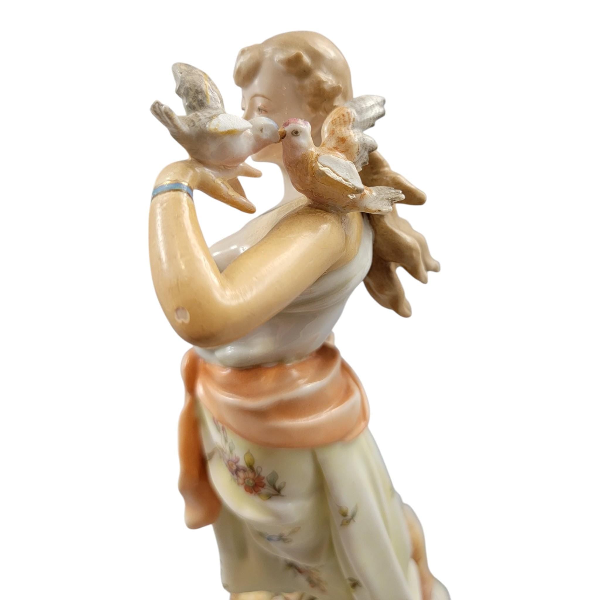 Christian Nonne Volkstedt spring autumn pair c.1780–1800 porcelain figures