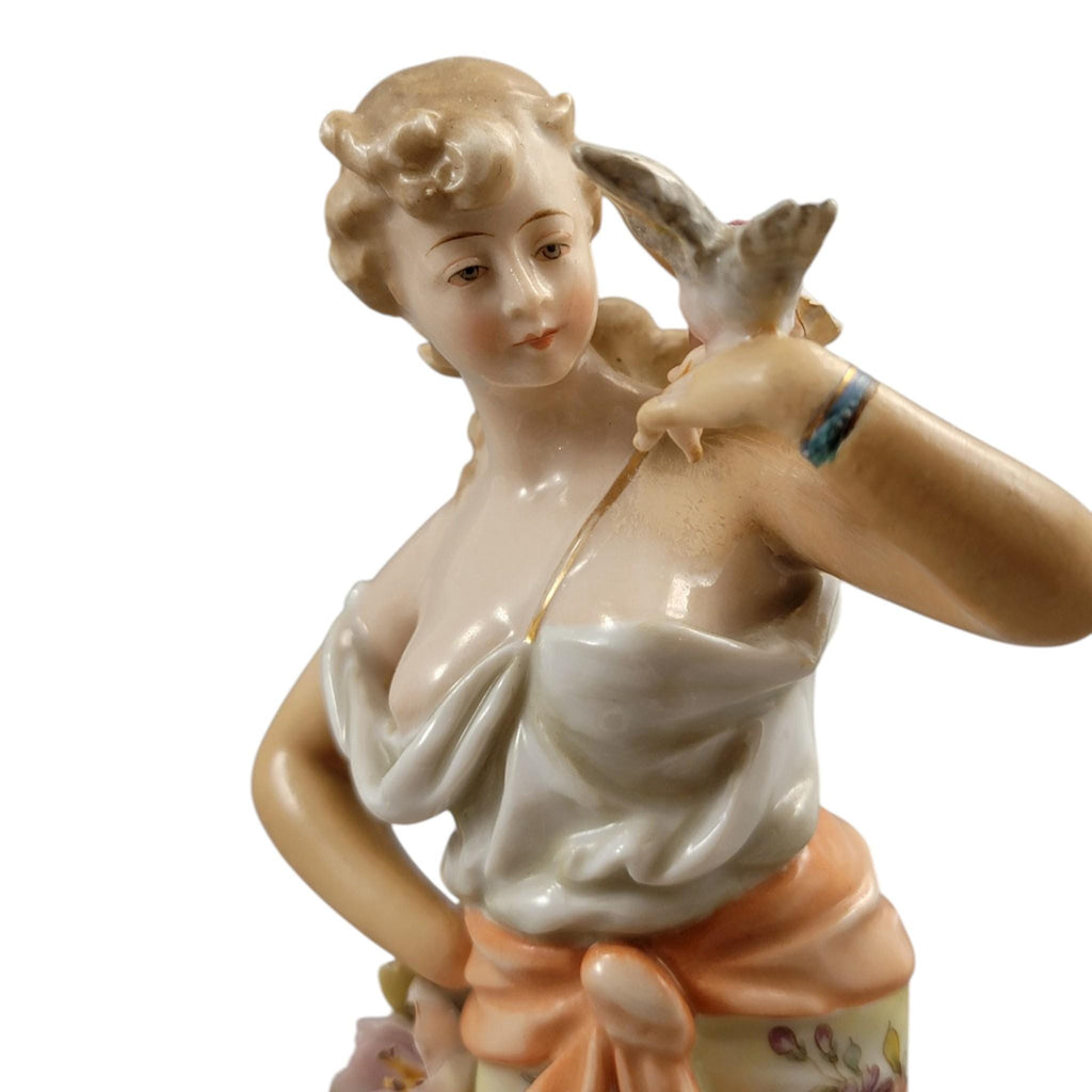 Christian Nonne Volkstedt spring autumn pair c.1780–1800 porcelain figures