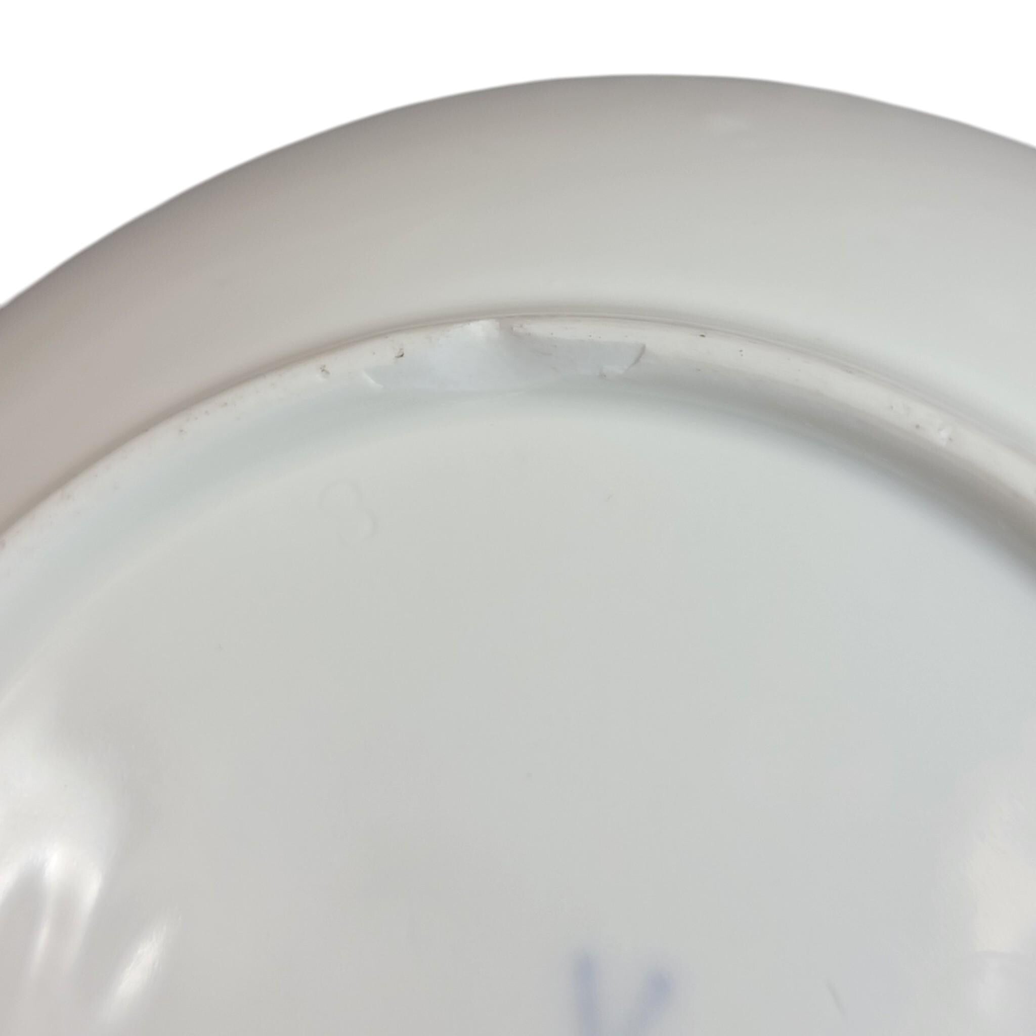 Rare Meissen Marcolini saucer blue ribbon border c. 1774–1814