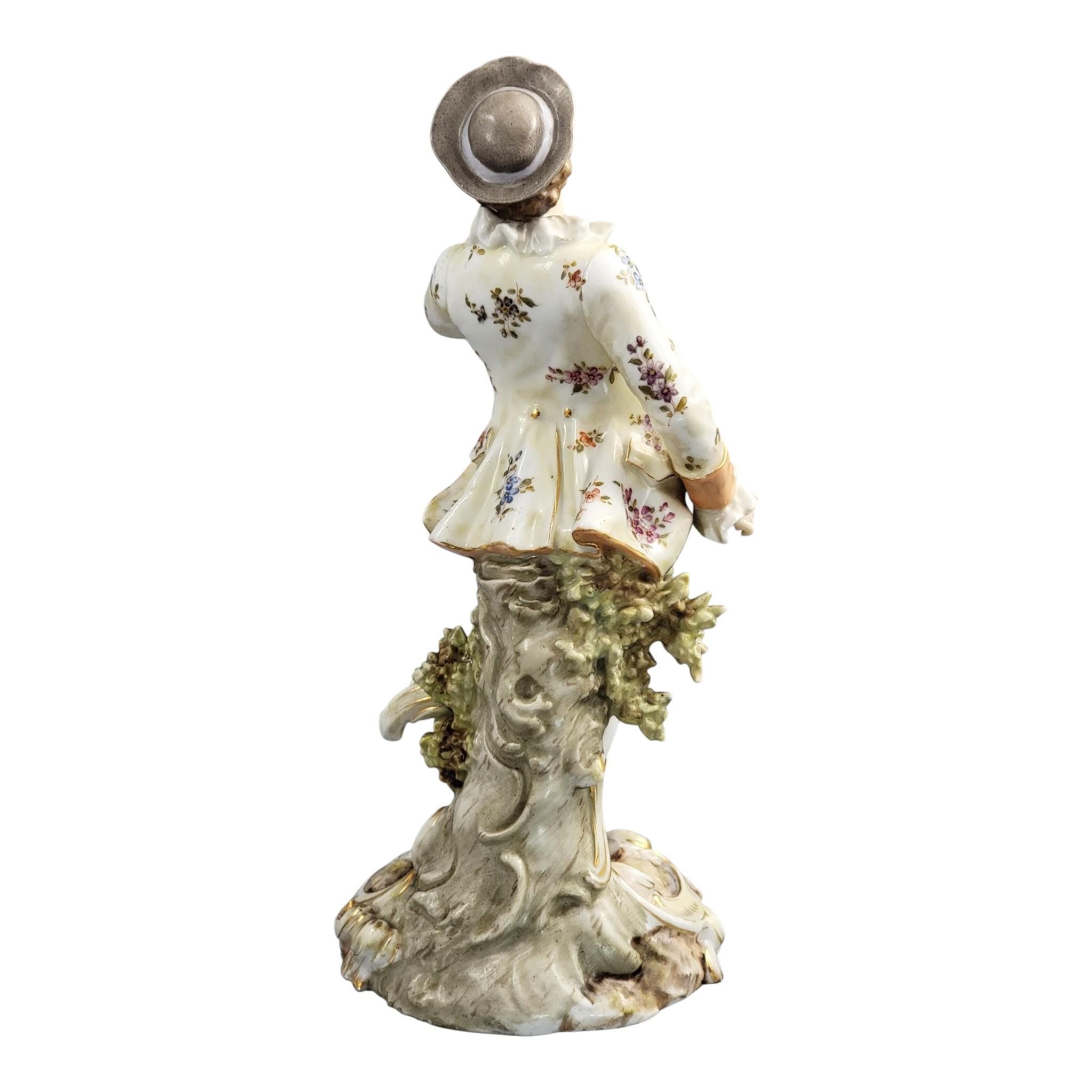 Volkstedt porcelain figure young gallant Triebner Ens Eckert c. 1880
