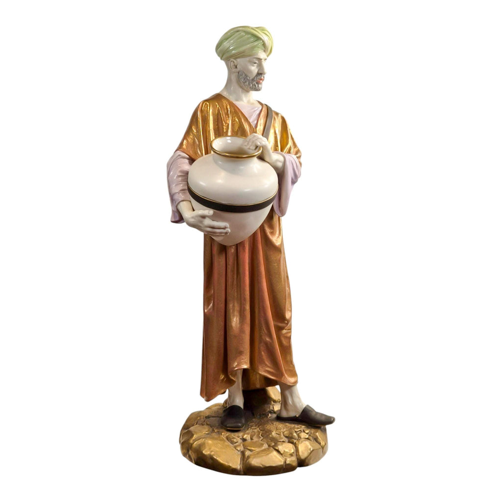 James Hadley Royal Worcester large Cairo Water Carrier Patent Metallic 1886