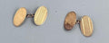 Pair of 9ct Gold Oval Chain-Link Cufflinks by Steele & Dolphin, Birmingham 1984, in the Edwardian Taste, Cased