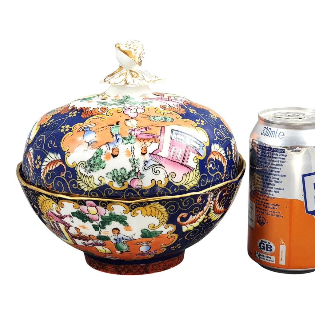 Mason’s Ironstone Covered Bowl Chinoiserie Pattern c.1820