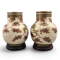 Pair of Japanese Meiji Satsuma Vases by Kinkōzan, Kyoto, c.1890–1910