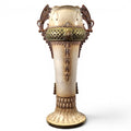Large Amphora Art Nouveau vase, Austrian Turn-Teplitz pottery, c. 1895–1910