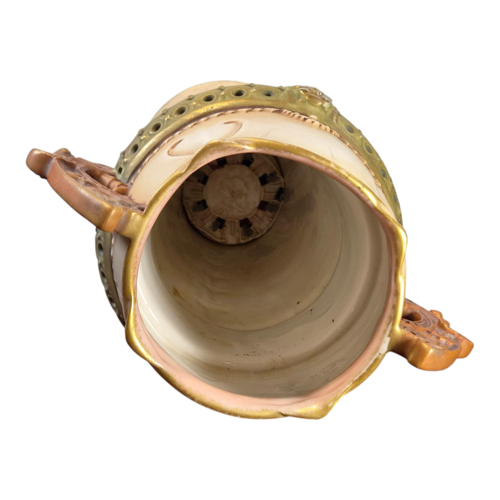 Large Amphora Art Nouveau vase, Austrian Turn-Teplitz pottery, c. 1895–1910