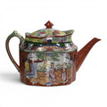 Rare Mason’s Patent Ironstone Red Scale Conversation New Oval Teapot c.1820–1830