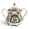 Rare Japanese Imari Sugar Bowl, Hichozan Fukagawa, Samurai Decor, c.1870–1880