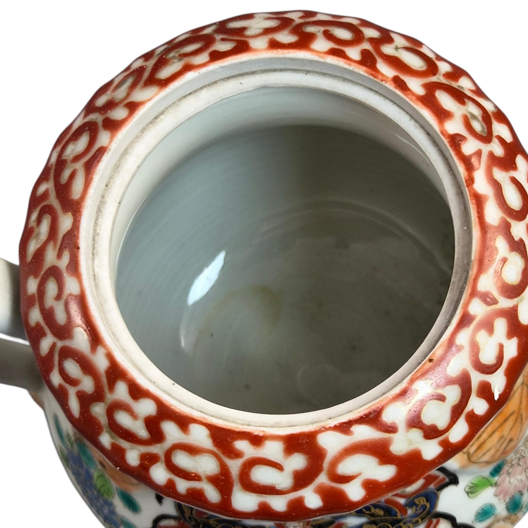 Rare Japanese Imari Sugar Bowl, Hichozan Fukagawa, Samurai Decor, c.1870–1880