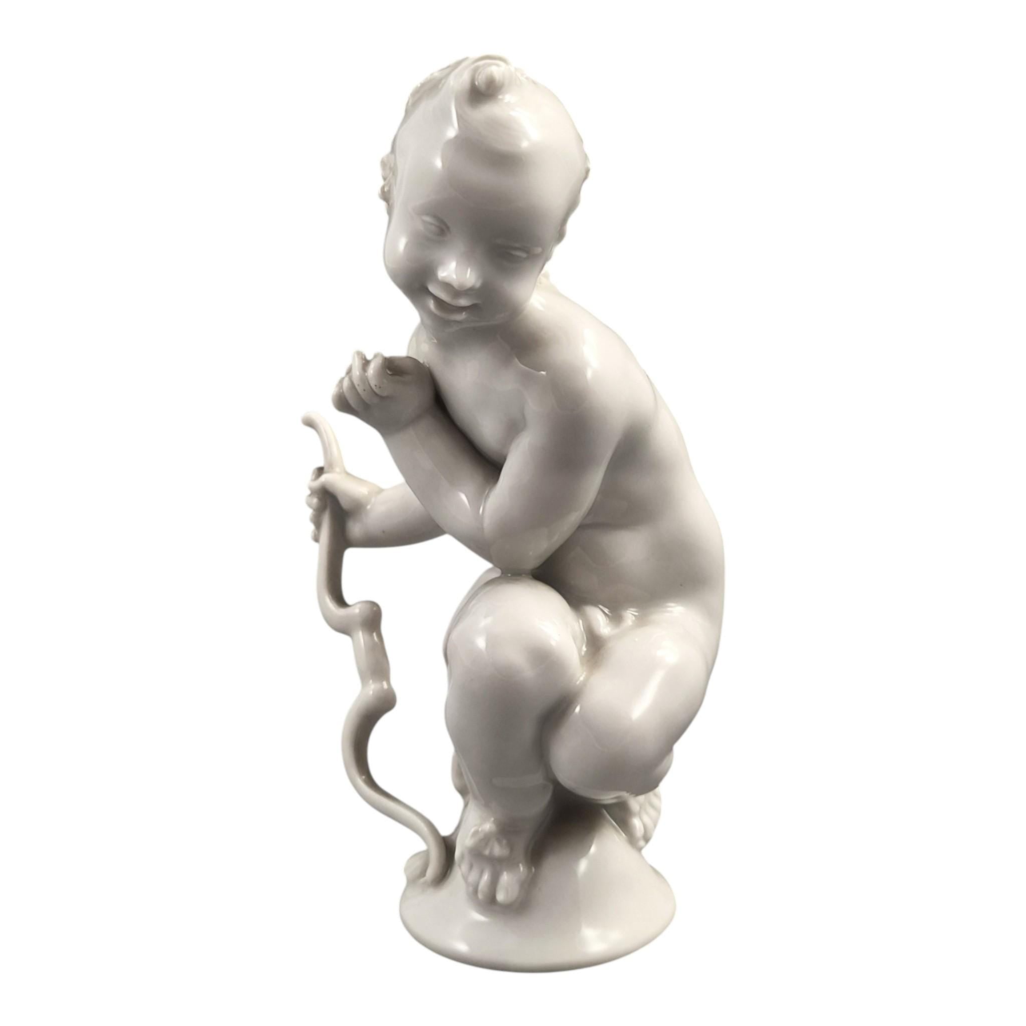 Meissen Blanc de Chine Figure of Amor, Paul Scheurich, c.1910–1924