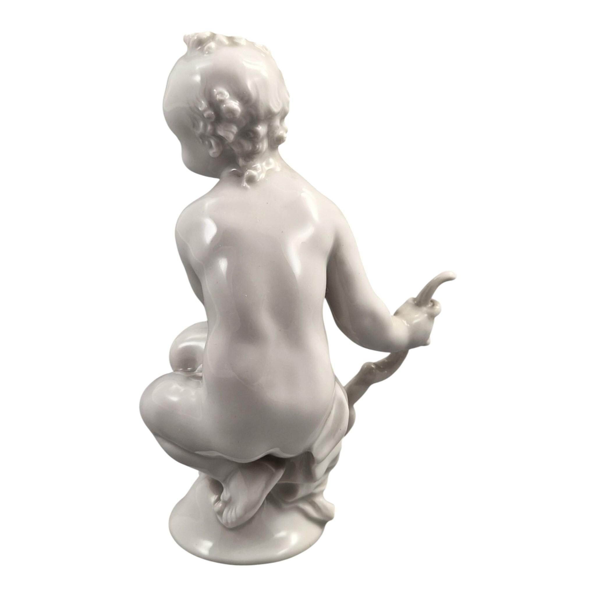 Meissen Blanc de Chine Figure of Amor, Paul Scheurich, c.1910–1924