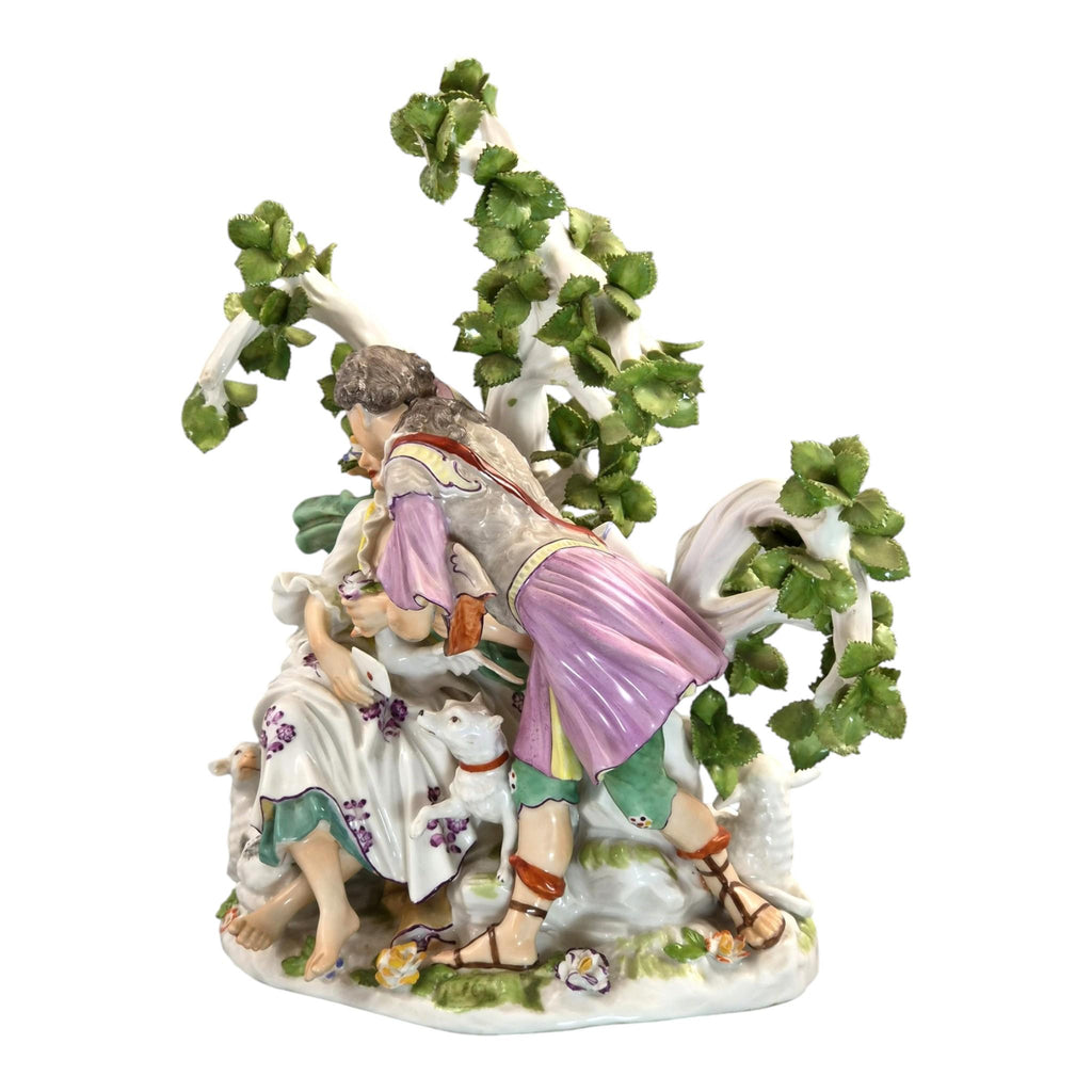 Niderviller Style Porcelain Love Letter Figurine Group 18th Century