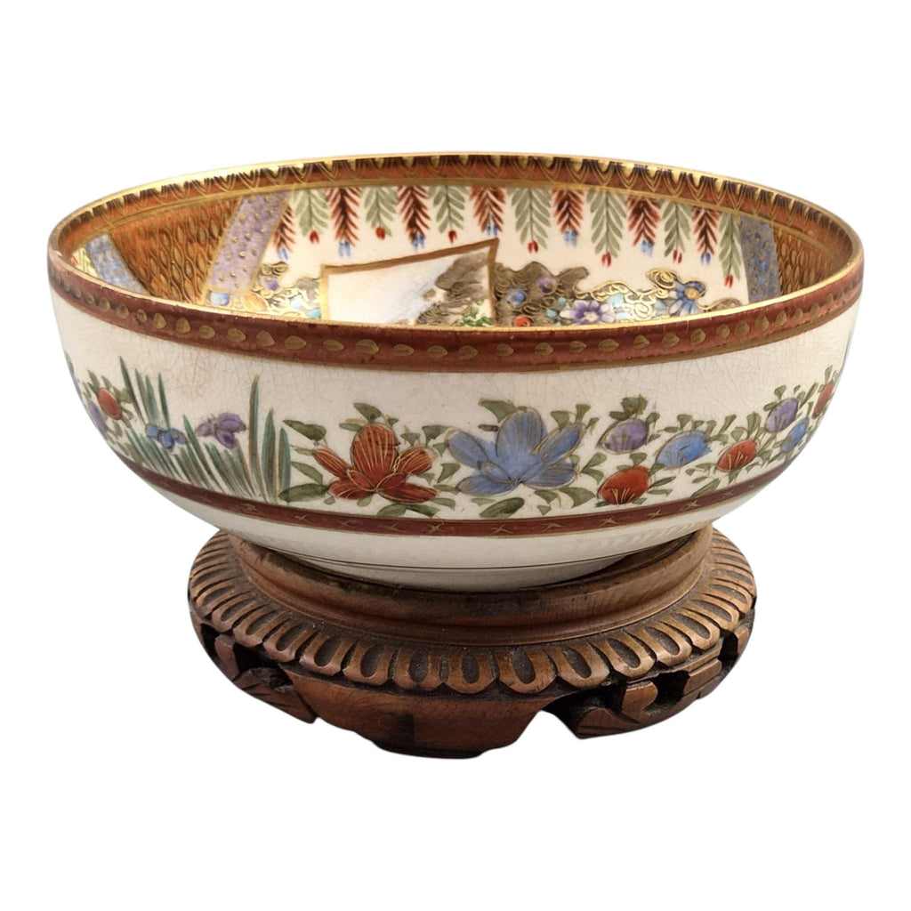 Fine Meiji Japanese Satsuma Bowl Signed Kozan, c. 1890–1905