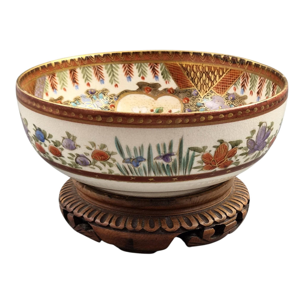 Fine Meiji Japanese Satsuma Bowl Signed Kozan, c. 1890–1905